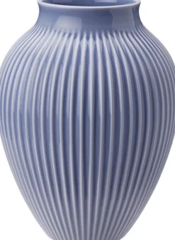 Knabstrup vas H 27 cm ripple lavender