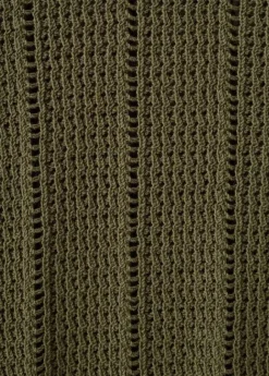 Knitted ribbed sweater