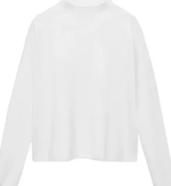 Knitted sweater with perkins neck
