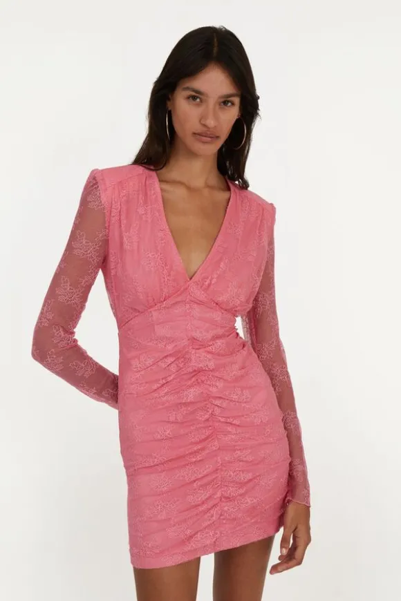 LACE MINI LS DRESS