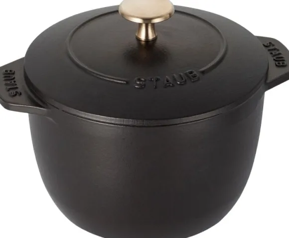 La Cocotte Risgryta 16 cm / 1,75 l, Rund, Svart, Gjutjärn