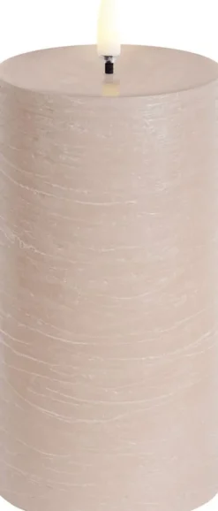 LED pillar candle, Beige