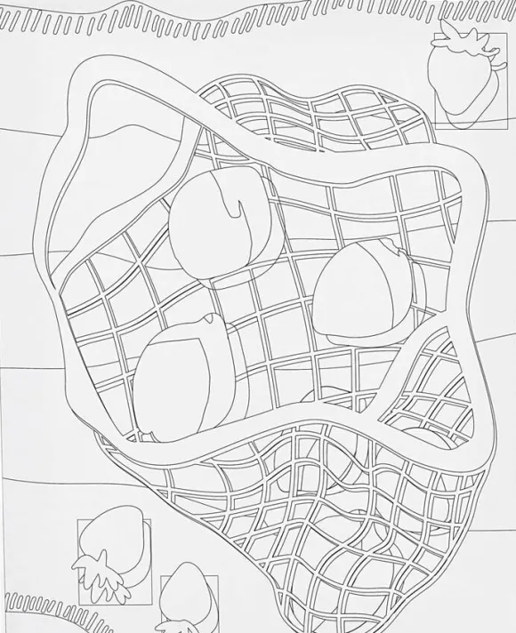 Malerlærred med print, Citrusfrugter, str. 24x30 cm.