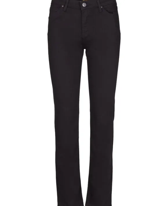 Marion straight black rinse jeans