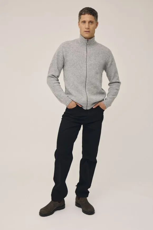 Maryn 4 Cardigan m. lynlås - 100% lammeuld RWS