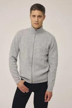 Maryn 4 Cardigan m. lynlås - 100% lammeuld RWS