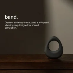 Maude - Band Vibrating Ring - Charcoal