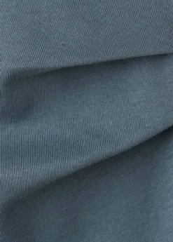Midi-dress with draped detail