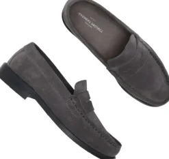 Miles Penny Loafer - Charcoal Suede