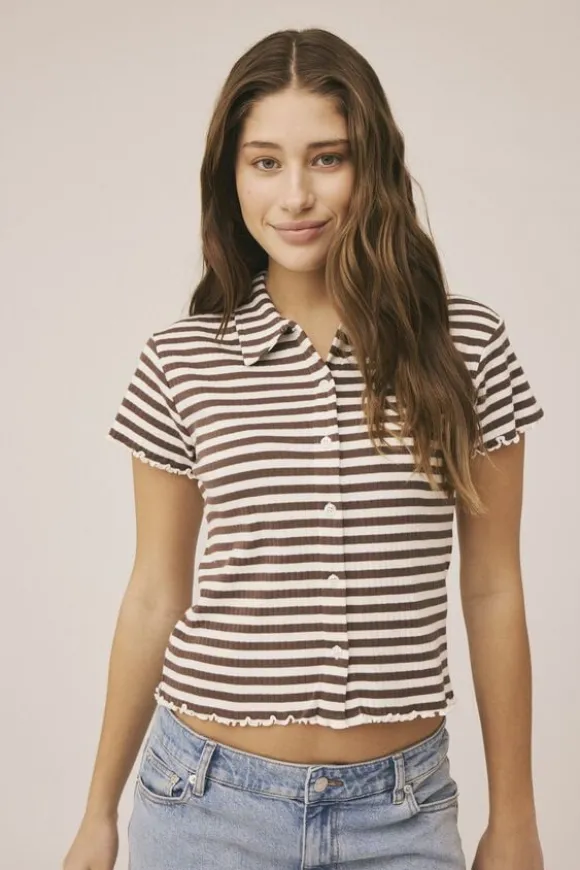 Milla 29 SS polo top - Organic Cotton GOTS