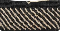 MIMOSE - CLUTCH - BRAIDED RAFFIA - H13 X W25 X D5 CM