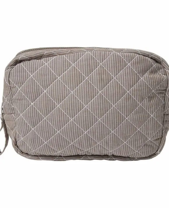Moira 3 makeup bag Fossil Stripe XS