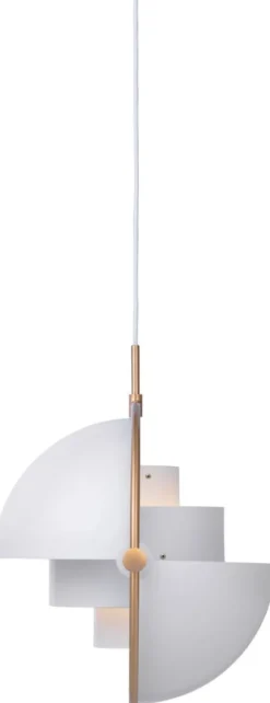 Multi-Lite Pendant (Base: Brass, Shade: White Semi Matt)