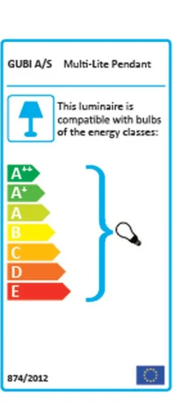 Multi-Lite Pendant (Base: Brass, Shade: White Semi Matt)