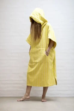 Naram Poncho - pristine & neon yellow