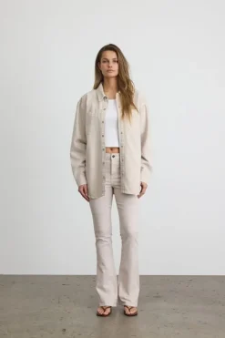 NMALVA L/S COLORED DENIM SHACKET BO