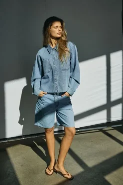 NMALVA L/S DENIM SH SHCKET AZ452LB