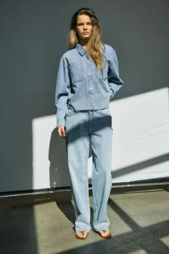 NMALVA L/S DENIM SH SHCKET AZ452LB