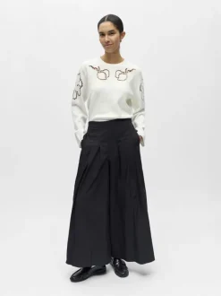 OBJPAIGE HW PLISSE CULOTTE PANT 145
