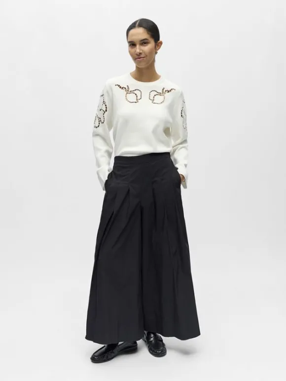 OBJPAIGE HW PLISSE CULOTTE PANT 145