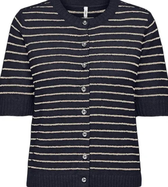 ONLCHESTER LIFE SS STRIPE CARDI CC
