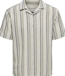 ONSTREV LIFE REG STRIPE SS SHIRT NO