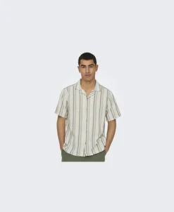 ONSTREV LIFE REG STRIPE SS SHIRT NO