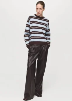 Oversized striped sweater