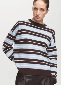 Oversized striped sweater
