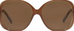 PARKER oversized retro sunglasses light brown