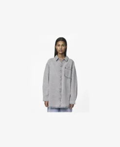 PCMAISIE LS DENIM SHIRT NOOS BC