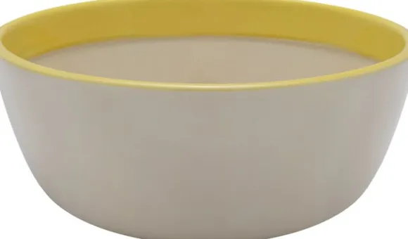 Play skål 19cm beige-gul