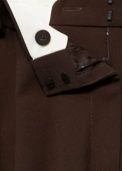 Pleat detail trousers