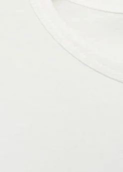 Printed cotton-blend t-shirt