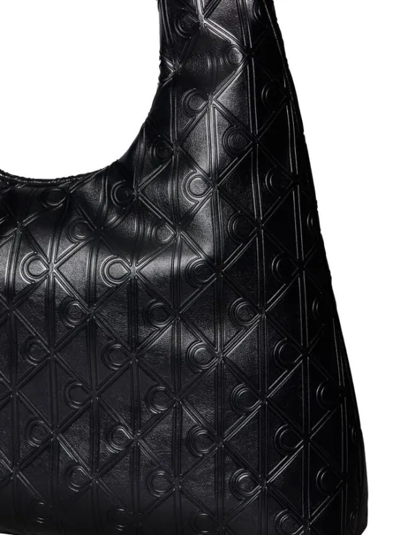 Puffer Emblem Logo Shoulder Bag
