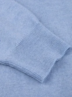 Pullover Knitted Crew Neck With Patch Merino Wool