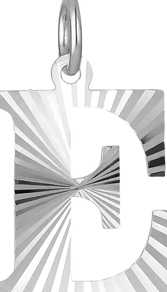 Reflection Letters, gold-plated sterling silver-E