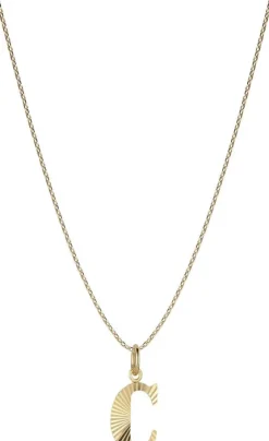 Reflection Letters, gold-plated sterling silver-C