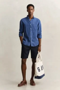 REG GMNT DYED LINEN SHIRT