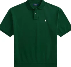 Relaxed Fit Mesh Polo Shirt