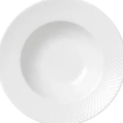 Rhombe Pastatallerken Ø24,5 cm hvid porcelæn