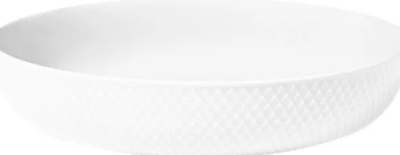 Rhombe Serveringsskål Ø28 cm hvid
