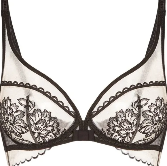 ROMANCE Plunging underwired bra