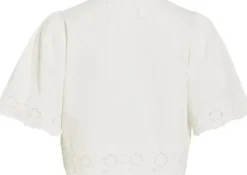 ROUAMORY 2/4 V-NECK TOP