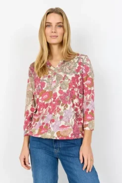 SC-FELICITY AOP 536 Bluse Pink
