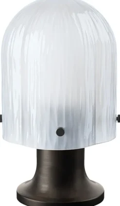 Seine Portable Lamp (Base: Antique Brass, Shade: White)