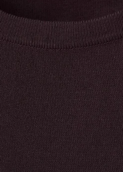 Short-sleeved knitted sweater