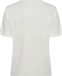Short-sleeved linen t-shirt