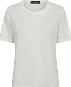 Short-sleeved linen t-shirt