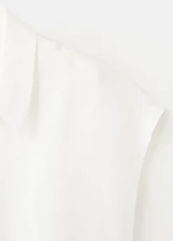 Short-sleeved lyocell shirt